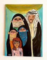 لوحة العائلة اكرلك قياس 60 40 painting art