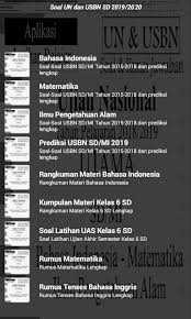 Soal Un Usbn Sd 2019 2020 For Android Apk Download