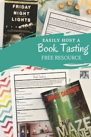 How To Host A Book Tasting Free Resource Book Tasting English Teacher Resources Books