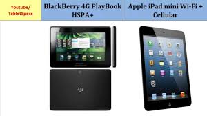 BlackBerry 4G PlayBook HSPA+ vs Apple ...