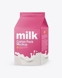 Download Cartoon Package Mockup Half Side View In Packaging Mockups On Yellow Images Object Mockups In 2020 Milk Packaging Dairy Packaging Fruit Packaging PSD Mockup Templates