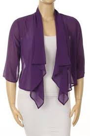 Purple Chiffon Bolero Shrug For Dresses Chiffon Bolero Fashion