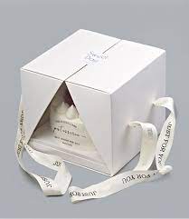 Luxury Cake Box With Ribbon In 2021 Bakery Packaging Design Cake Boxes Packaging Box Cake