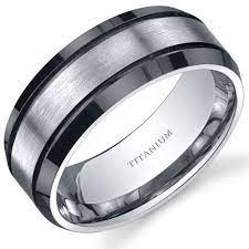 Personalized Titanium 2 Tone Message Band Walmart Com Titanium Rings For Men Titanium Wedding Rings Mens Wedding Rings