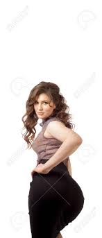 Very Beautiful Girl, Desirable Woman, Brown Hair, Big Ass, Black Skirt  Stock Photo, Picture And Royalty Free Image. Image 76260489.
