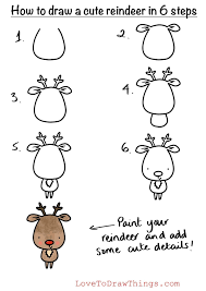 How to draw christmas animals. Love To Draw Things Easy Christmas Drawings Christmas Drawing Christmas Doodles