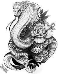 Undefined Cobra Tattoo Snake Tattoo Design Snake Drawing