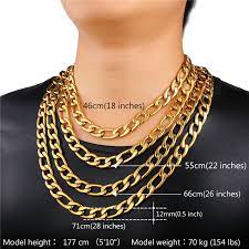 (12) 3 stars & up (14) price Figaro Chain Necklaces Stainless Steel Necklace For Men Gold Black Gun Plated Chains Jewelry 12mm Wide Necklace N201 Stainless Steel Necklace Steel Necklacechain Necklace Aliexpress