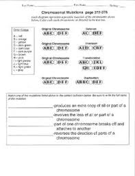 This Is A Good Worksheet For The Introduction Of Mutations Mutation Worksheets Teachers Pay Teachers