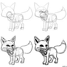 Cartoon Fox Drawing In 4 Steps With Photoshop Clear visibility through mesh eyes allows you to move around easily while wearing it.