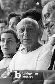 Image of Pablo Picasso and Jean Cocteau at a bullfight in Vallauris, by  Brake, Brian (1927-88)