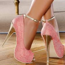 Beautiful Black And Gold High Heels Pink Gold Heels Heels Pink High Heels Prom Shoes