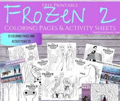 Frozen 2 coloring pages for kids. Free Printable Frozen 2 Coloring Pages Activity Sheets The Quiet Grove