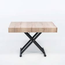 Transformez votre table relevable en une magnifique et grande table à manger pour accueillir vos invités sans déplacer de meubles et avec un passage rapide. Table Relevable En Melamine Avec Allonges Ulisse 4 Pieds Com