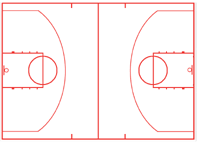 Need A Basketball Court Template 14 Blank Printable Court