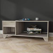 86.27 kb, 641 x 544. Weathered Grey Oak Coffee Table With Drawer And Open Storage Display Buy Online In Angola At Angola Desertcart Com Productid 145578580