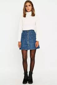 43 Elegant Denim Skirts Outfits Ideas Denim Skirt Outfits Denim Skirt Outfit Winter Fashion