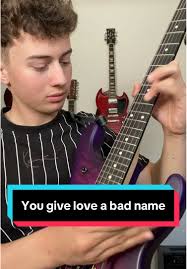 Guitar Cover of 'You Give Love a Bad Name'