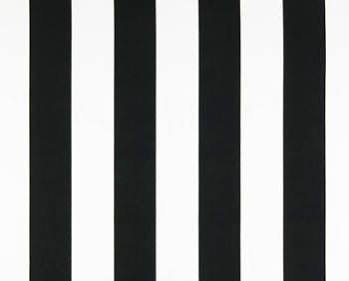 Stripes Black/White 7oz Cotton