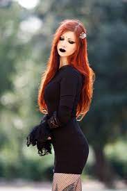 When i uploaded this, i was only nearing 170 subs. Redhead Dark Lady Hot Goth Girls Gothic Fashion Fashion