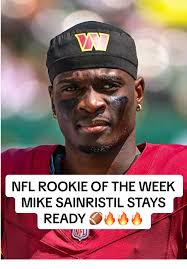 Mike Sainristil Named Rookie of the Week in NFL