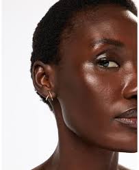 Ana Luisa Solid Gold Lab Grown Diamond Aurora Huggie Studs