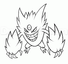 To be honest, my favorite is mega empoleon, it was the funniest to design; How To Draw Mega Gengar Step By Step Pokemon Characters Anime Draw Japanese Anime Draw Manga Free Online Dra In 2021 Drawings Pokemon Characters Pokemon Drawings