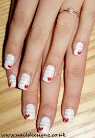 Simple red manicure with white heart accent nail. 20 Ridiculously Cute Valentine S Day Nail Art Designs Diy Crafts