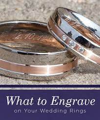 The wedding band is invariably a man's most prized possession because of its significance. What To Engrave On Your Wedding Rings Mountz Jewelers
