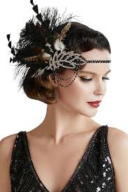 Mezchi 1920s Gatsby Flapper Accessories Set, 20s Party Costume Headband for  Women, Feather Flapper Headpiece : Amazon.ca: Clothing, Shoes & Accessories