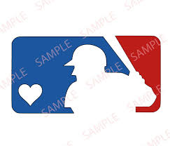 Mlb Inspired Heart Baseball Logo Svg Png Digital Includes Etsy Mlb Baseball Logo Mlb Logos Mlb Team Logos