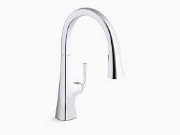 My new kohler bath faucets with vibrant brushed nickel finish look awful, too, like the picture from yana b. Graze Pull Down Kitchen Sink Faucet K 22062 Kohler Kohler