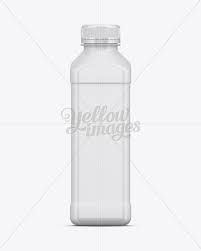 Matte Plastic Juice Bottle Mockup In Bottle Mockups On Yellow Images Object Mockups