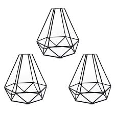 Decor metal lamp shade，black lamp kit, rhombus decorative lamp cage pendant lamp shades,it can be used in living room, dining room and bedroom corridor 1pc 4.0 out of 5 stars 13 $18.40 $ 18. 3 Packs Retro Industrial Diy Black Metal Bird Cage Light Shade For Pendant Lights Wall Lights Frideko Vintage Lamp Shade Lighting Lamps Eco Packsystem At