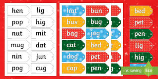Worksheet to support children learning to read and spell words containing the 'igh' grapheme. Cvc Real And Nonsense Words Present Sorting Activity