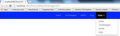 Creating Dropdown Menu In Bootstrap