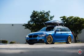 Bmw F31 328i Touring Xdrive Mpackage Estoril Blue Vossen Wheels Bmw Touring Bmw Touring