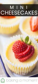 mini cheesecakes: baked in a muffin tin