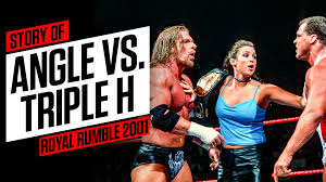 Story of Kurt Angle vs. Triple H at Royal Rumble 2001
