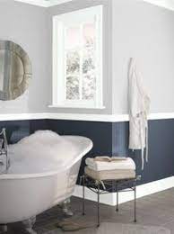Just remember, undertones can read wildly different depending on the space, the other colors in the room, and of course, natural lighting. Image Result For Grey And White Two Tone Wall Basement Tranquil Bathroom Home Grey Bathrooms