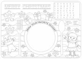All opinions are mine alone #kidfreshtotherescue #collectivebias here i'm sharing 4 free christmas activity placemats and a christmas placemat creation tutorial. 5 Best Free Printable Christmas Coloring Placemats Printablee Com