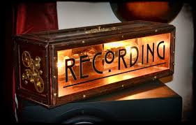 Steam Punk Light Recording Light On Etsy 550 00 Steampunk Lighting Home Studio Music Studio Decor