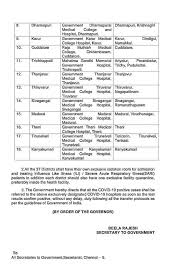 Tamil Nadu Designates 21 Hospitals To Treat Covid 19 Patients In The State The New Indian Express