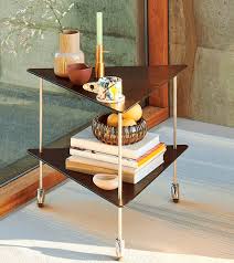 Coffee table series supercircular fritz. Contemporary Side Table Aj Fritz Hansen Mdf Stainless Steel Base Triangular
