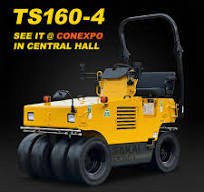 Get that bonus money! The unique vibratory tire roller GW754 ...