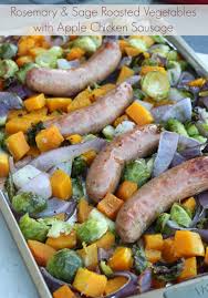 I liked this dish, too. Rosemary Sage Roasted Vegetables With Apple Chicken Sausage Rd In The Midwest