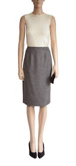 Vintage 1990s Skirt 90s Larry Levine Brown Tweed Skirt Size 8