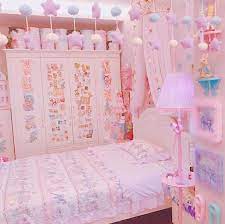 Sleeping In A Pastel Bedroom Like This Is The Best Way To Relax After A Long Day So Dreamy Fro Kawaii Bedroom Cute Room Ideas Dream Room Inspiration