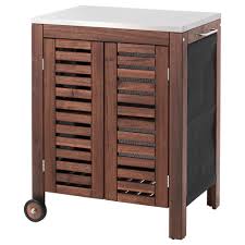 Applaro Klasen Storage Cabinet Outdoor Brown Stained Stainless Steel Color Ikea Ikea Applaro Ikea Wandpaneele