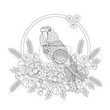 Maybe you would like to learn more about one of these? Fantasy Vogel In Blumen Malbuch Fur Erwachsene Und Kinder Schwarz Weiss Vektor Illustration Leinwandbilder Bilder Knospen Farben Monochrome Myloview De